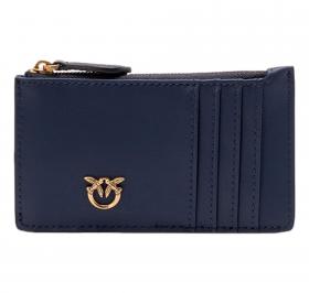 PINKO Portacarte Donna Airone Chardholder Vitello Seta 100251 G08Q Colore Blu