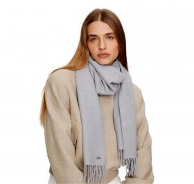 BOSS Sciarpa Donna In Lana Con Rivetto Con Logo Zesy 50517216 Colore Grigio