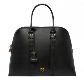 PINKO Borsa Donna Bowling A Mano Escape Bag Maxi In Pelle 105172 Colore Nero Z99V