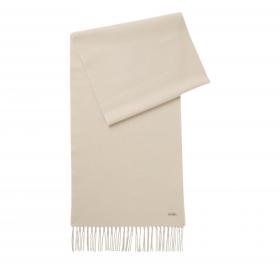 BOSS Sciarpa Donna In Lana Con Rivetto Con Logo Zesy 35 180 50517216 Colore Avorio