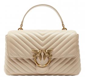 Pinko Borsa Donna Love Bag Puff Classic Lady in Nappa Chevron 100043 Colore Beige C50Q