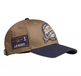 AERONAUTICA MILITARE Cappellino Uomo Color Block Con Ricami 261HA1248UCT03299 Colore Verde Scuro