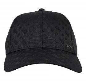 BOSS Cappellino Uomo In Tessuto Lavorato Con Monogrammi Zed M 50560339 Colore Nero