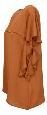 LISA KOTT Blusa 4632 Colore Tabacco Linea Curvy Style