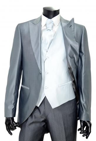 MAESTRAMI Abito Cerimonia Uomo Completo 4 Pezzi Grigio Taglia 50