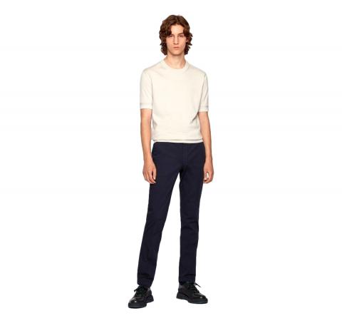 HUGO BOSS Pantalone slim fit Cotone elasticizzato BLU Kaito1 50410310