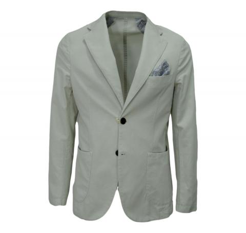 ALESSANDRO GILLES Giacca Uomo Sfoderata Slim Fit GD05 Colore Ghiaccio