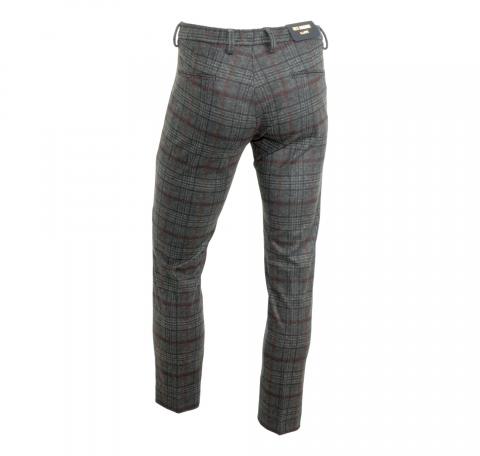 RH RES HOMINE Pantalone Uomo A/I Modello Thommy Colore Quadro marrone