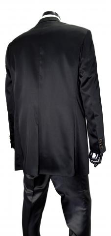 GRIMALDI Abito Tight Cerimonia Uomo Completo 4 Pezzi Nero 7101