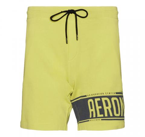 AERONAUTICA MILITARE Bermuda in Felpa Uomo BE134F Colore Lime
