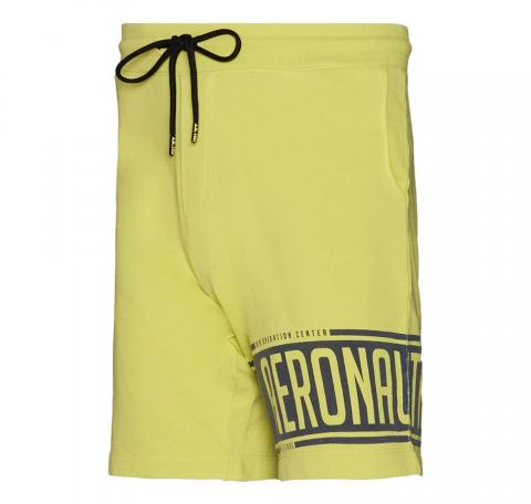 AERONAUTICA MILITARE Bermuda in Felpa Uomo BE134F Colore Lime