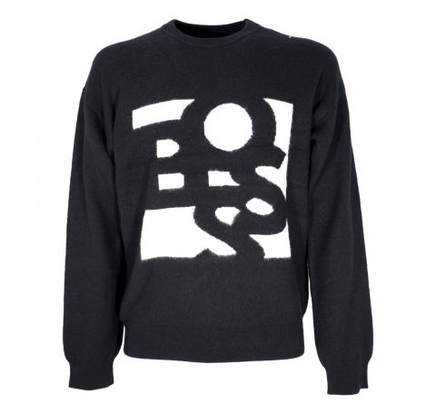 BOSS Maglione Uomo LOSKAR 50477350 Colore Nero