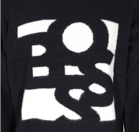 BOSS Maglione Uomo LOSKAR 50477350 Colore Nero