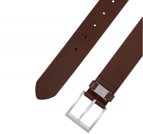 BOSS Cintura Connio in Pelle Brandizzato Sul Passante 50475116 Marrone