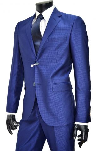 ALESSANDRO GILLES Abito Uomo Slim FitColore Bluett Disegnato T014