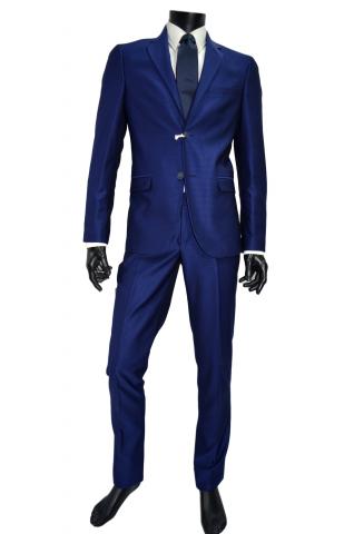 ALESSANDRO GILLES Abito Uomo Slim FitColore Bluett Disegnato T014