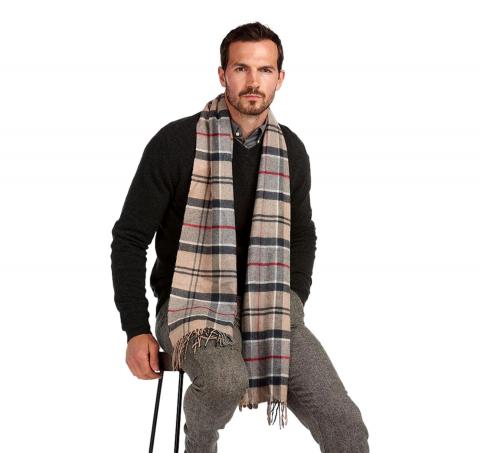 Barbour Sciarpa Uomo Yaxley Tartan USC0324TN31 Colore Dress Tartan