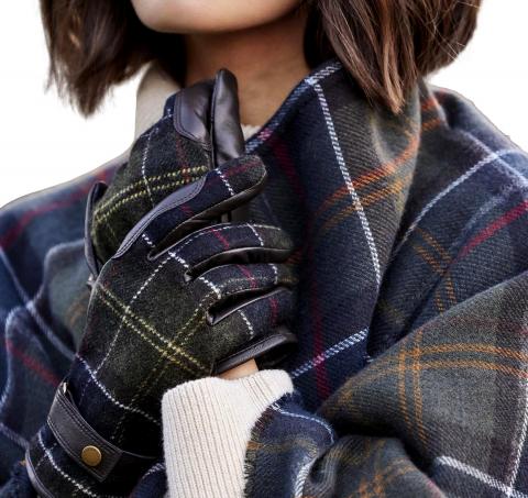 BARBOUR Guanti Donna in Tartan Aubrey LGL0133TN11 Colore Classic Tartan