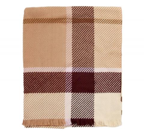 BARBOUR Sciarpa Donna Blair Tartan LSC0308PU51 Colore Muted Cabernet