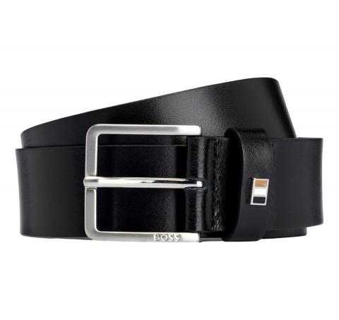 BOSS Cintura Uomo Ther Flag E Sz35 50486839 Pelle Nero