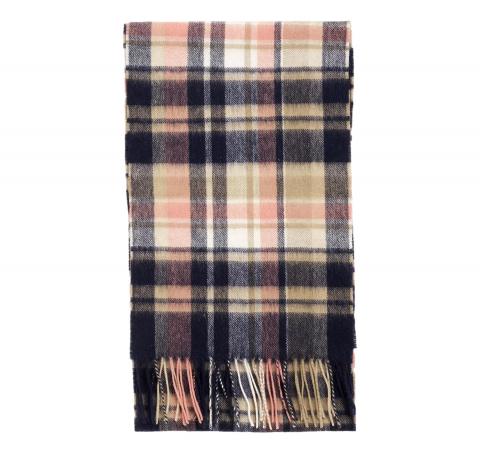 BARBOUR Sciarpa Donna Vintage Plaid LSC0109NY91 Colore Navy/Pink