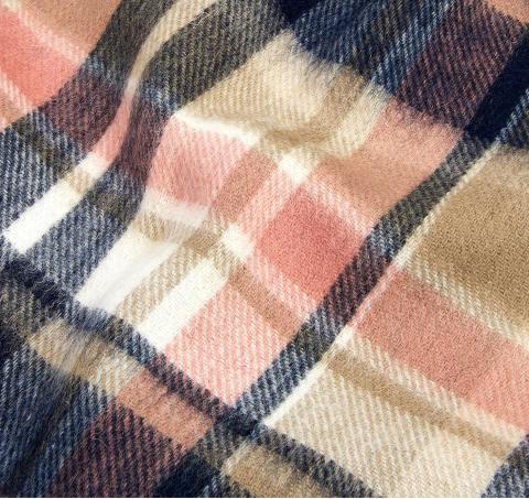 BARBOUR Sciarpa Donna Vintage Plaid LSC0109NY91 Colore Navy/Pink