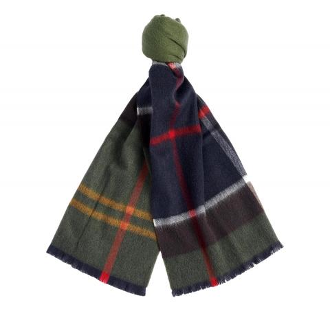 BARBOUR Sciarpa Donna Rosefield Tartan LSC0354TN11 Colore Tartan Verde