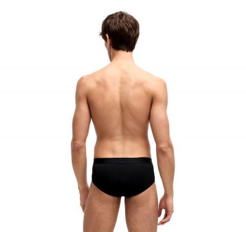 BOSS Slip Uomo in Cotone Elasticizzato con Elastico in Vita con Logo in Confezione da Tre Modello HipBr 3P BOSS ONE 50546561 Col