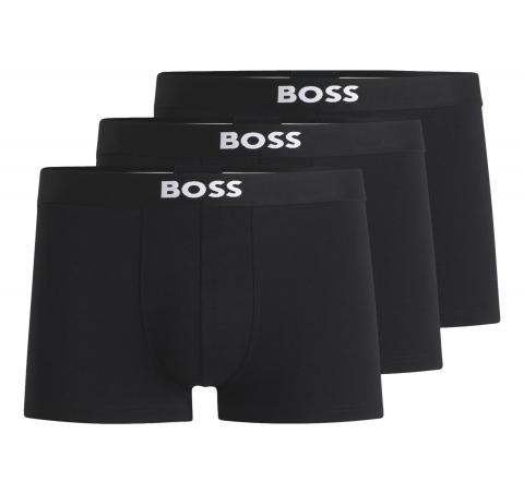 BOSS Boxer Uomo In Cotone Elasticizzato Con Logo In Confezione Da Tre 50544263 Colore Nero