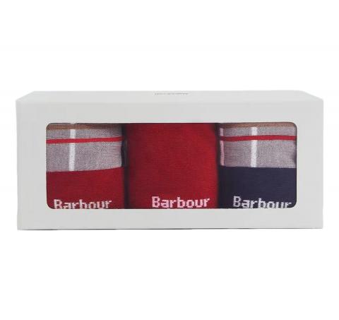BARBOUR Confezione Regalo Uomo Con Calzini In Tartan MGS0071TN271 Colore Bordeaux Multicolor
