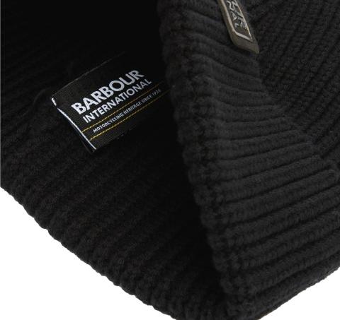 BARBOUR International Sweeper Beanie and Scarf Gift Set MGS0092BK111 Nero