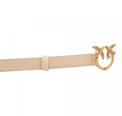 PINKO Cintura Donna Love Berry H2 Belt Vit Seta 100143 Colore Beige C50Q