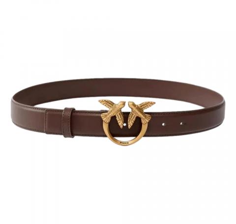PINKO Cintura Donna Love Berry H3 Belt Vit Seta 100125 Colore Marrone L74Q
