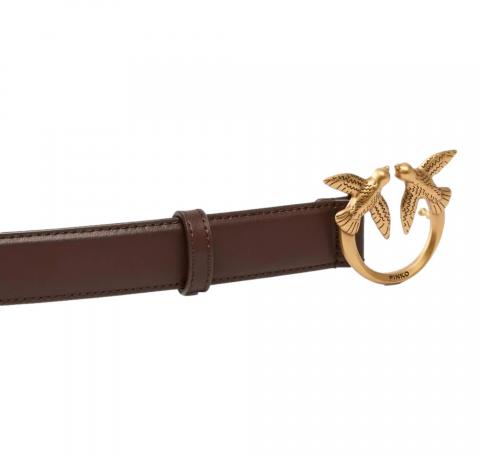 PINKO Cintura Donna Love Berry H3 Belt Vit Seta 100125 Colore Marrone L74Q