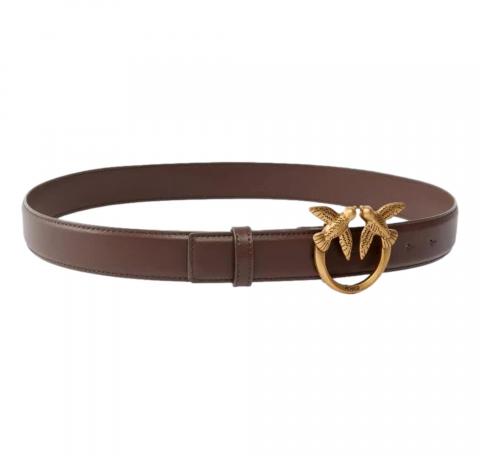 PINKO Cintura Donna Love Berry H3 Belt Vit Seta 100125 Colore Marrone L74Q