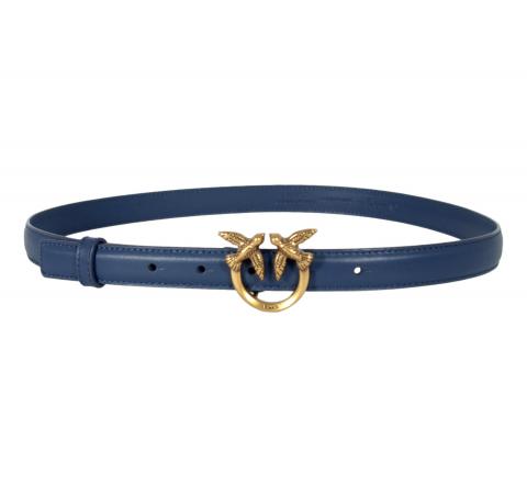 PINKO Cintura Donna Love Berry H2 Belt Vit Seta 100143 Colore Blu Indaco G08Q