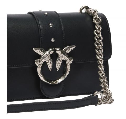 PINKO Borsa Donna Love One Mini St Cl Vitello Seta 105856 Colore Nero Z99O