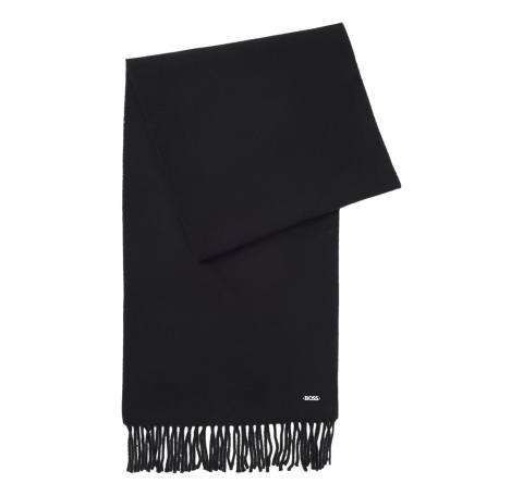 BOSS Sciarpa Donna In Lana Con Rivetto Con Logo Zesy 50517216 Colore Nero