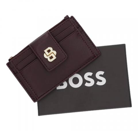 BOSS Portacarte Donna B ICON CardHolder 50552234 Colore Rosso Mogano