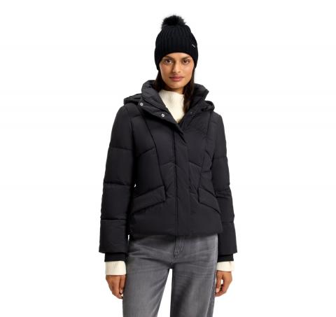 BOSS Berretto Donna Di Lana Vergine Con Pom Pom In Finta Pelliccia Lonie Hat 50545781 Colore Nero