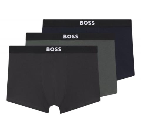 BOSS Boxer Uomo In Cotone Elasticizzato Con Logo In Confezione Da Tre 50544263 Colore Multicolor
