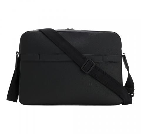 BOSS Borsa Messenger Uomo In Similpelle Martellata Con Logo Goffrato Ray Flap Messenger 50552622 Colore Nero