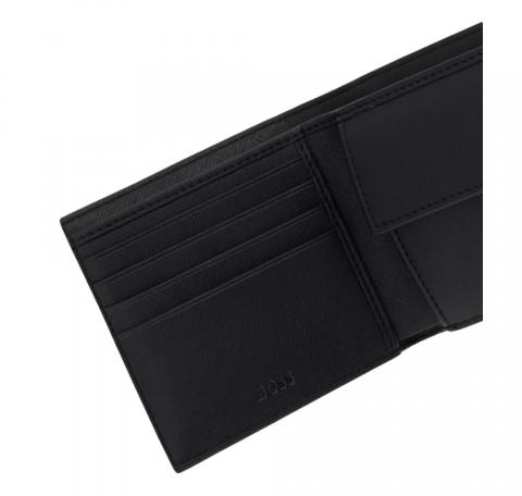 BOSS Portafoglio Uomo Con Monogramma e Logo Goffrato In Lamina Zair MN 4cc Coin 50552830 Colore Nero