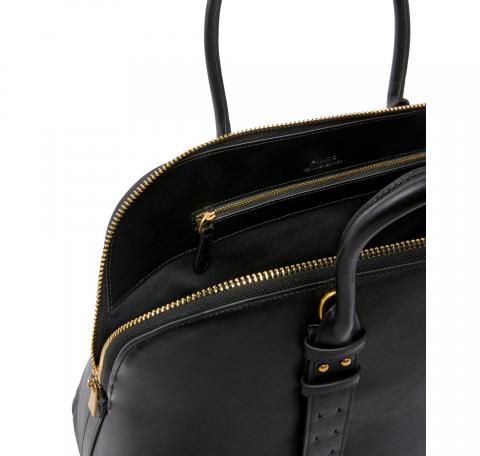 PINKO Borsa Donna Bowling A Mano Escape Bag Maxi In Pelle 105172 Colore Nero Z99V