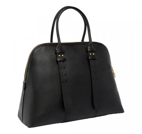 PINKO Borsa Donna Bowling A Mano Escape Bag Maxi In Pelle 105172 Colore Nero Z99V