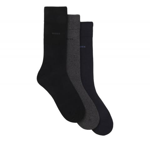 BOSS Calze Uomo Ad Altezza Regolare Con Logo In Confezione Da Tre 3P RS GiftSet Uni CC 50558589 Colore Multicolor