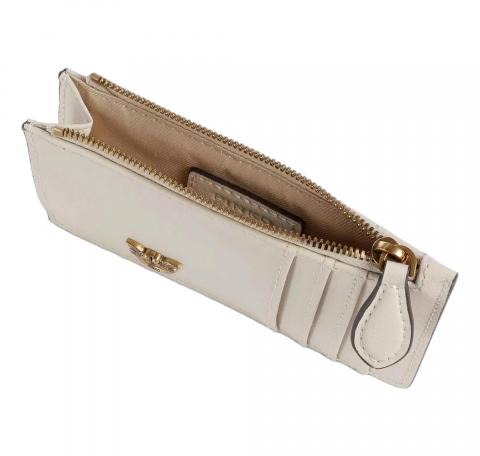 PINKO Portacarte Donna Airone Cardholder Vitello Seta 100251 Z14Q Colore Bianco