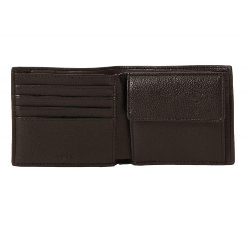 BOSS Portafoglio in Materiale Sintetico Riciclato Ray 4cc Coin N 50536511 Colore Marrone Scuro
