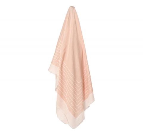 BOSS Foulard Donna Tessuto Fine Modal Seta Colore Rosa Salmone Modello 50521800
