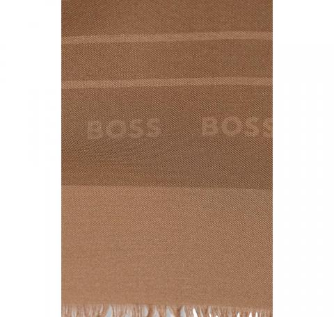 BOSS Foulard Donna Tessuto Fine Modal Seta Laik 50521800 Colore Beige Scuro 260